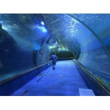 Groot aquarium acryl tunnelblad voor pretpark