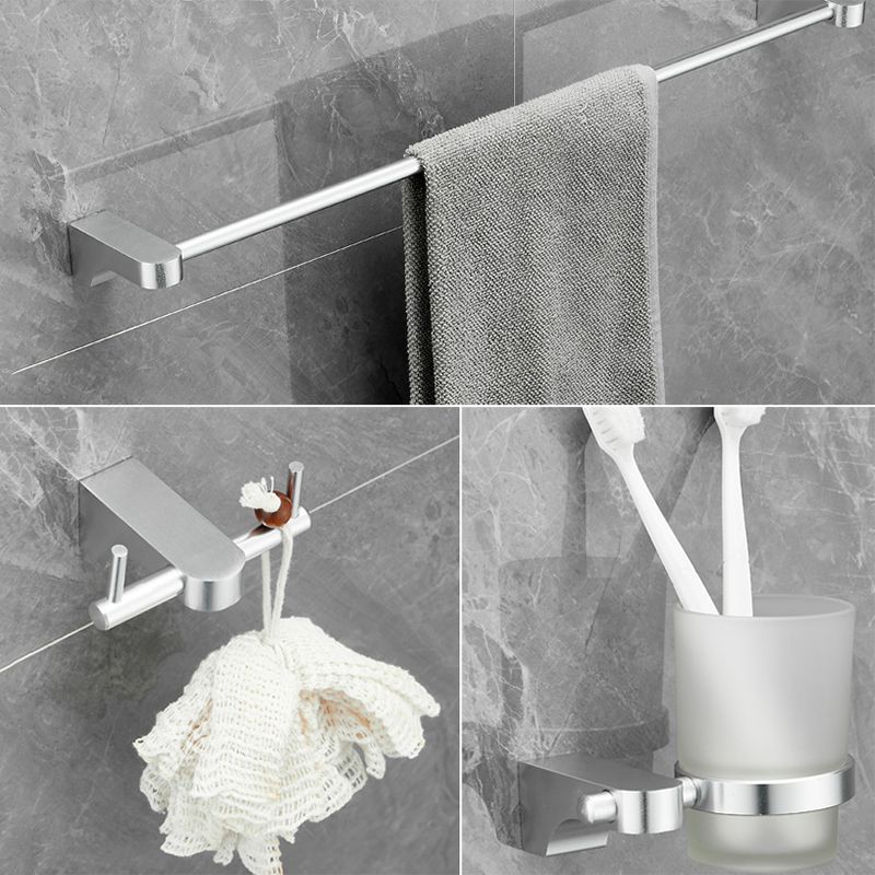 chrome towel bar set