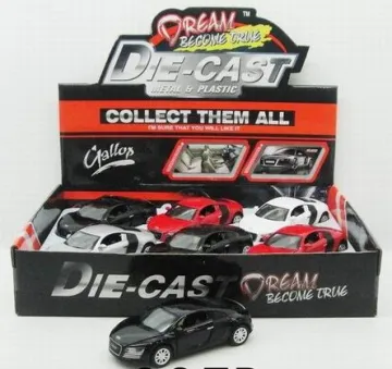 1：32PULL BACK DIE-CAST AUDI R8 W IC & LIGHT(6PCS/BOX)