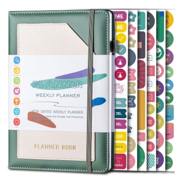 Wholesale Factory: Customized PU Leather Proposal Agenda Writing A5 Strap Plan Notebooks with Sample Support