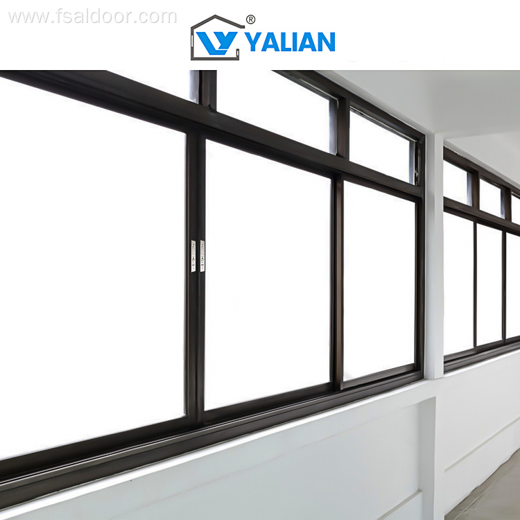 Triple-Track Sliding Windows Aluminum Window Customizable