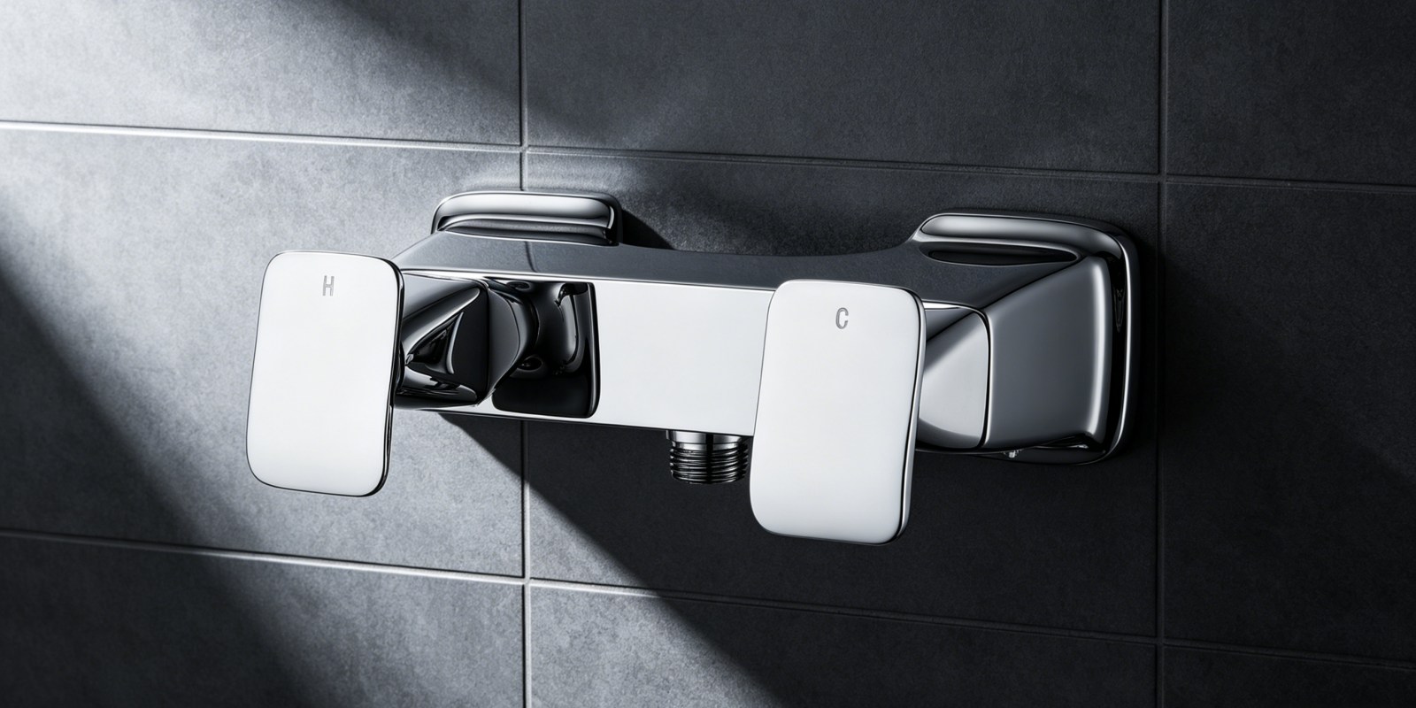 Two handle shower faucets