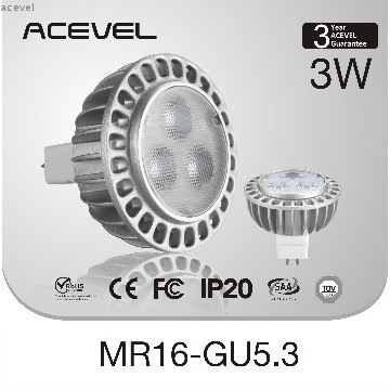 3W reflector lamp MR16 GU5.3