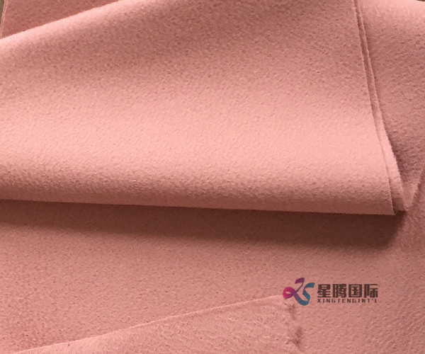 Pink 100% Wool Fabric