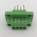 4 pin through wall mounting pluggable terminal block