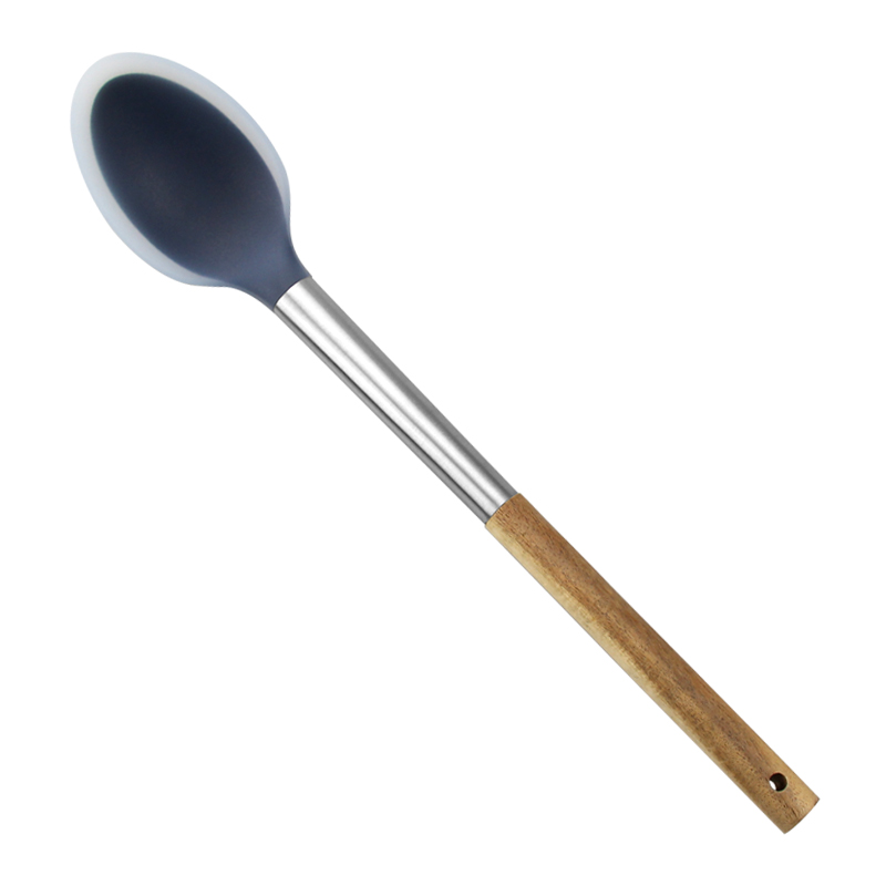 Wooden Handle Solid Spoon