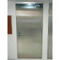 Double-slit stainless steel clean door