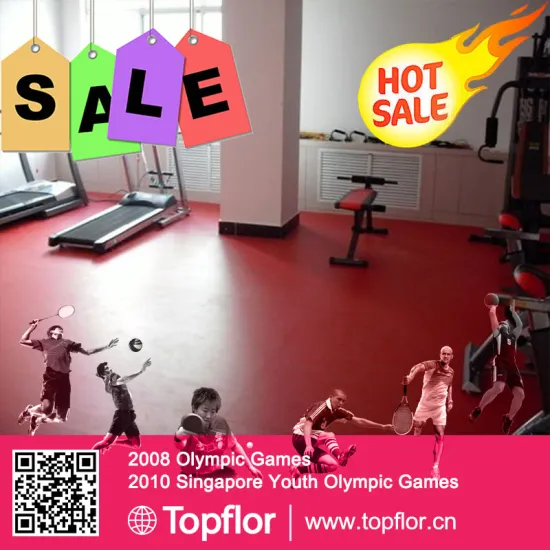 Portable Fitness Equipments Used for Gym PVC Vinyl Flooring Carpets