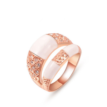 Cristallo di gabry colorato rosa gioielli anelli placcati oro