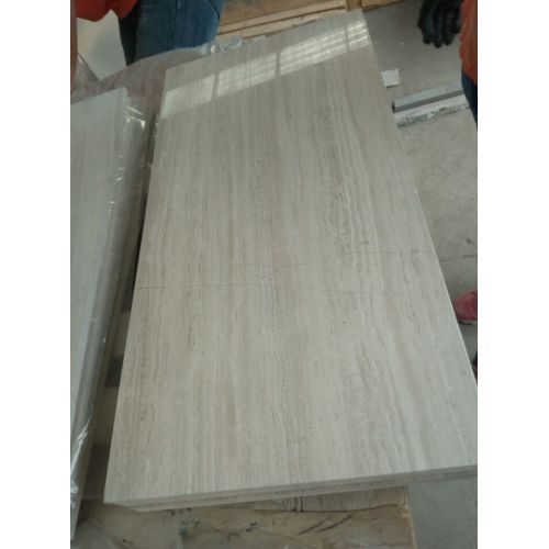 wooden white marble tiles