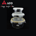 ATO ROUND CRISER CONTALER GLASS MICROWAVE -KASTE SET