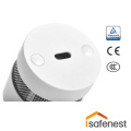 a photoelectric smoke detector uses
