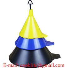 Plastic Funnel Set Liquid Handling Triple Transmission Funnels Economy Kitchen Utility Funnels