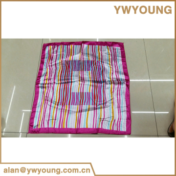 Mixed color stripe square women scarf