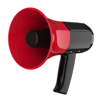 Portable USB Microphone and Loudspeaker for Outdoor Use: Megafon Recording Megaphone