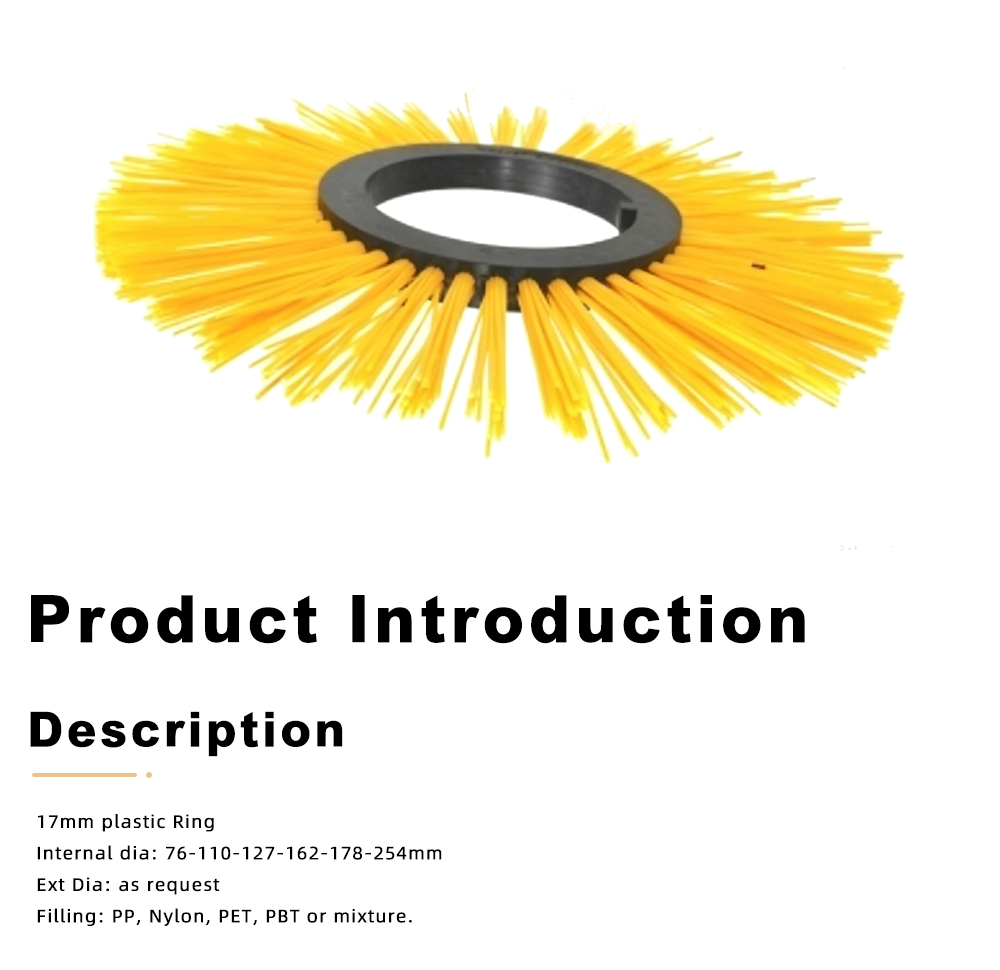 Plastic Ring Road Sweeping Roller Brush x