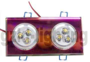 6W warm white crystal glass indoor down lights