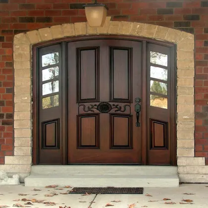 Antique Wood Wrought Iron Entry Door Designs