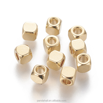 4mm Cube Golden 304 Stainless Steel Spacer Beads: Pandahall's Comprehensive Collection