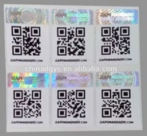 Hologram QR code sticker