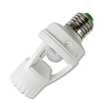 110-220V Input PIR Motion Sensor E27 Socket - 360 Degrees