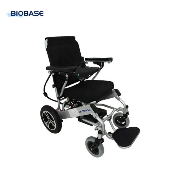 Biobase MFN800L Hospital Patient Disabled Electric Wheelchair: Adjustable Height and Foldable Design