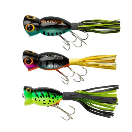 Wholesale Lifeslike Frog Poppers and Silicone Skirted Lures for Fishing