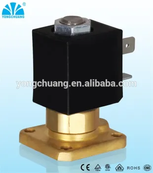 Yongchuang YCSM21 CE approved direct acting brass water solenoid valve 24v 220vac