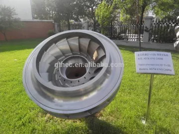 i Francis water power turbine(turbina) runner(wheel)for hydropower(hidroelectrica)