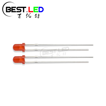 Red 3mm Standard LEDs Throguh-hole Diffused Lens