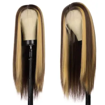 Remy Glueless Full Lace Frontal Wig Ombre Human Hair Wigs PrePlucked Cuticle Aligned Brazilian Highlight Color Lace Front Wigs