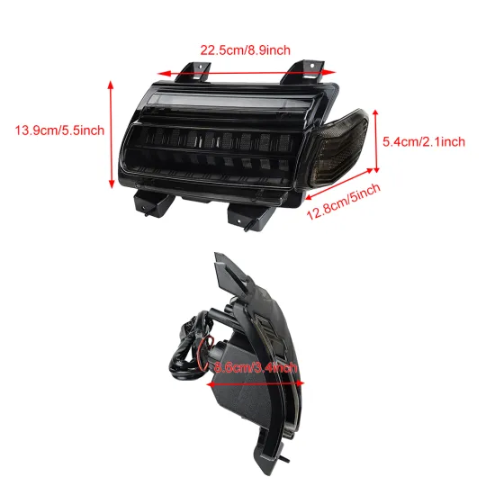 Wukma LED Fender Daytime Running Turn Signal Light for Jeep Wrangler JL 2018-2021