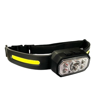 Warsun Outdoor IP44: Hocheffizienz 800 mAh und 500 lm XPE COB-Induktion Mehrfachlicht TPR Running Ultralight LED-Scheinwerfer