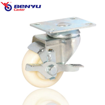 Medium Duty PP Castor Flat Plate Brake Casters