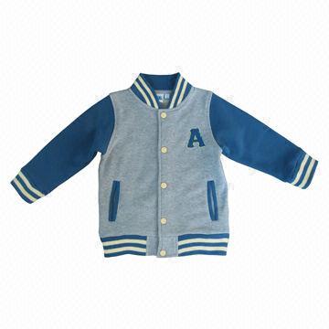 Boys' Winter Coat, Made of 100% Polyester French Terry Brush, OEM Orders Welcomed
