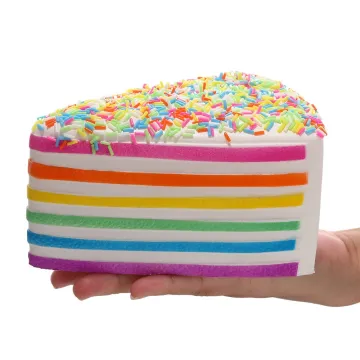 Squishy Cake Rainbow Jumbo Slow Rising Cheese