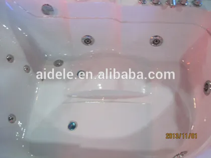 fashion sector wirlpool pump ABS shower buthtub with pillow