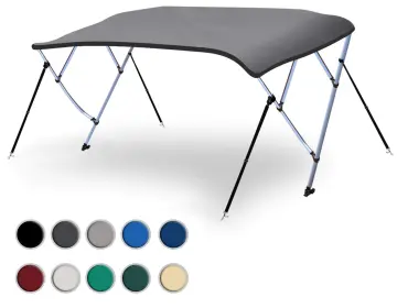 High-Quality Bimini Top for Inflatable Boats with 3-Bow Aluminum Sun Canopy