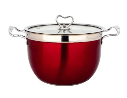 Colorful 5 Piece Cooks Stainless Steel Cookware Set