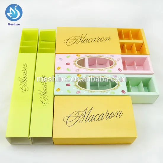 Meshine food grade(SGS&FDA) macaron packaging/chocolate box