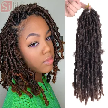 Butterfly Bob Faux Locs Crochet Braids Hair Black Messy Soft 14inch Butterfly locs  Distressed Butterfly Locs Crochet Hair