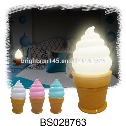 Cartoon Design Ice Cream Shape Night Light Touch Pat Lamp