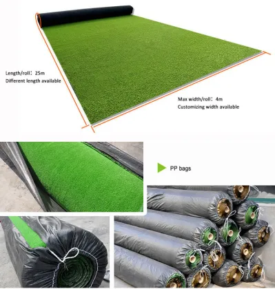 Football Field green synthetic turf