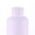 Slant shoulder white bottle with bamboo dispensing lid