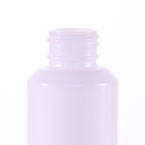 Lotion Bottles For Cosmetics Slant shoulder white bottle with bamboo dispensing lid Factory