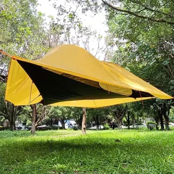 Outdoor Family Netted Hammock Tent - Waterproof Pop-Up Camping Shelter