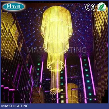Luminesse Bespoke Multi-colored Fibre Optic Chandelier with crystal fibre optic chandeliers