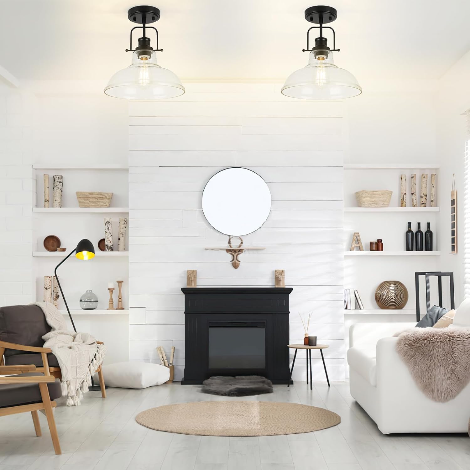 Semi Flush Mount Ceiling Light Fixture (10)