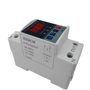 High-Power Din Rail Mountable 40A-63A Adjustable Voltage and Current Protector for AC 230-300V - NP2-A Digital Electric Current Protector