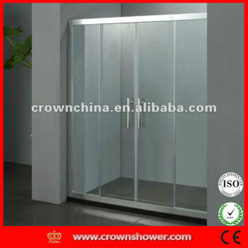 Popular design bath screen sliding doors frosted glass